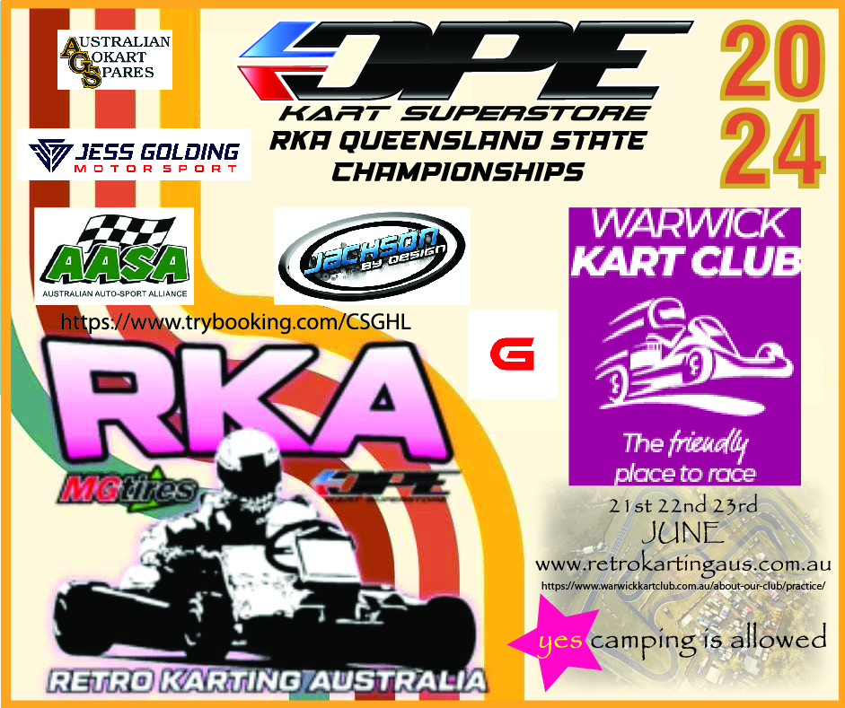 2024 Calendar & Race Entry Retro Karting Australia